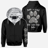 Just A Girl Who Loves Dogs - Personalized Dog All Over Shirt