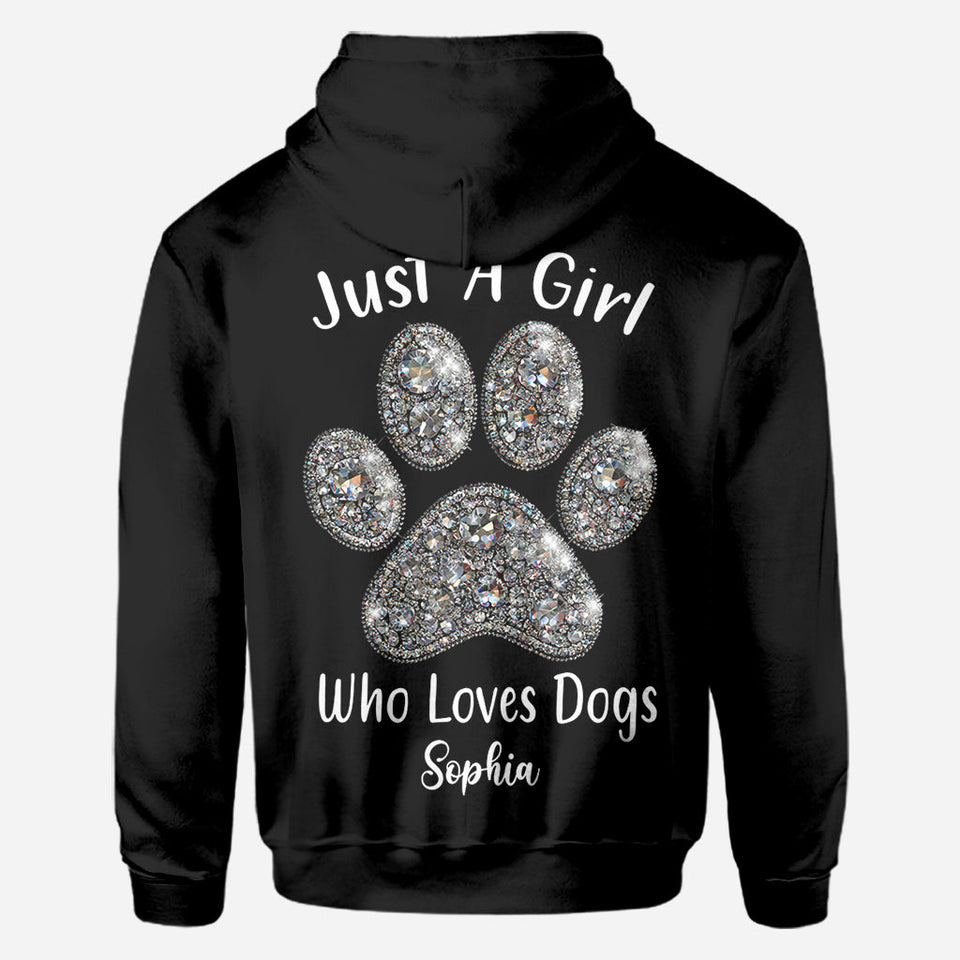 Just A Girl Who Loves Dogs - Personalized Dog All Over Shirt