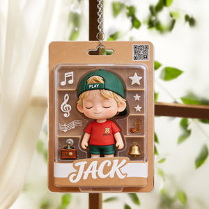 Music Gifts For Your Loved Ones - Personalized Kid Window Hanging Suncatcher Ornament