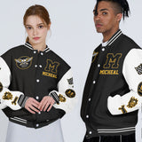 Bikers Go Chrome - Personalized Biker Varsity Jacket