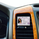 Passenger Princess Card - Personalized Couple Shaped Car Visor Clip