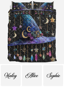 Beautiful Hat - Personalized Witch Quilt Set