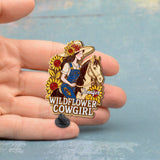 Cowgirl Wildflower - Personalized Cowgirl Pin