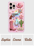 Western Cowgirl - Personalized Cowgirl Shaker Phone Case