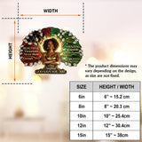 Black Woman Pride, God Says You Are - Personalized African American Window Hanging Suncatcher Ornament