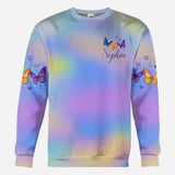 Fath Hope Love - Personalized Butterfly All Over Shirt