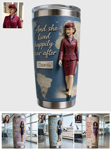 Crew Life Personalized Flight Attendant - Personalized Fly attendant Tumbler