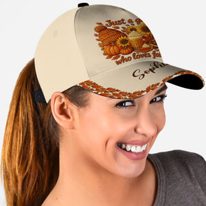 Just A Girl Who Loves Fall - Personalized Autumn Classic Cap