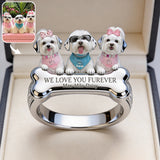 Forever Love Pet - Personalized Dog Adjustable Shaped Ring