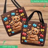 Sac fourre-tout Maman Ours - Sensibilisation à l'autisme