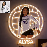 Any Sport - Personalized Volleyball LED Light Acrylic Sign
