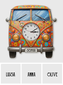 Chill Time - Personalized Hippie LED Light Wall Clock