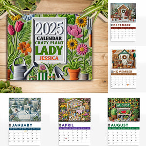 Gardening Lovers Calender - Personalized Gardening Wall Calendar & Desk Calendar