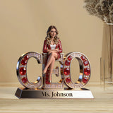 Custom Any Photo Perfect Office Decoration - Personalized Colleague Custom Shaped Acrylic Plaque