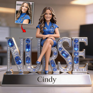Custom Any Title Gift For Nurse - Personalized Nurse Custom Shaped Acrylic Plaque