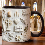Faith Over Fear - Personalized Christian Accent Mug & Coaster