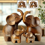 Elephant Dad - Personalized Father Custom Shaped Acrylic Plaque