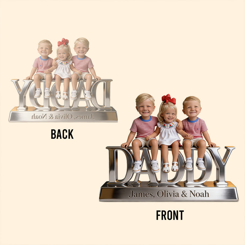 Custom Any Photo - Personalized Father Custom Shaped Acrylic Plaque