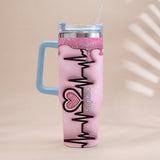 Nurse Life - Personalized Nurse Tumbler With Handle