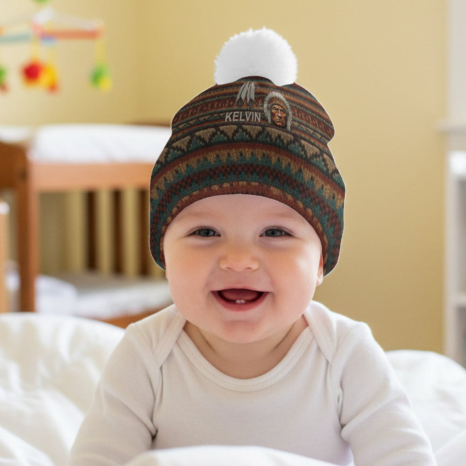 Indigenous - Personalized American Indian Beanie Hat