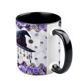 Beautiful Hat Witch - Personalized Witch Accent Mug