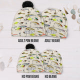 Love Fishing - Personalized Fishing Beanie Hat