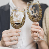 Best Besties - Personalized Bestie Wine Glass With Long Stem