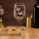 Best Besties - Personalized Bestie Wine Glass With Long Stem