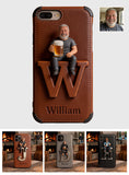Custom Any Photo - Personalized Beer 3D Embossed Leather Phone Case