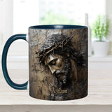 Mug chrétien personnalisé Foi Espérance Amour