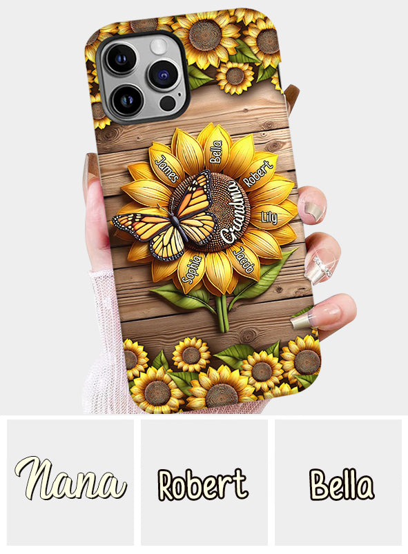 You Are My Sunshine Grandma Mom - Personalized Grandma Full Print Phone Case
