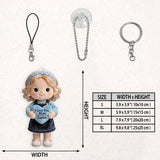 Cute Gift For Her, Your Companion - Personalized Mother Plush Keychain