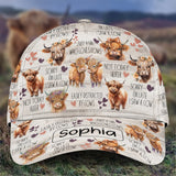 Just A Girl Who Loves Highland Cows - Personalized Highland Cow Classic Cap