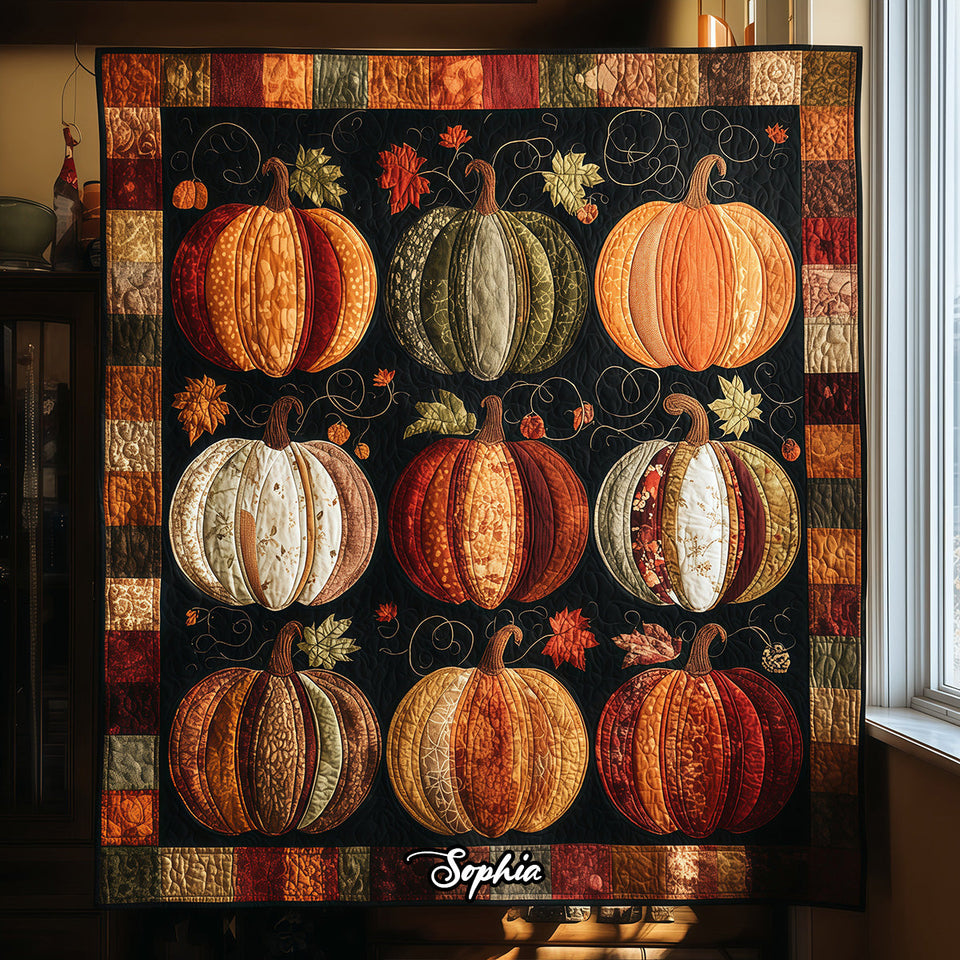 Hello Fall - Personalized Autumn Blanket