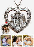 Custom From Any Photo - Personalized Mother Shaped Metal Pendant Necklace