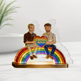 Love Is Love - Personalized LGBT Support Acrylic LED Night Light