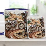 Cool Dirt Bike, Motocross - Personalized Dirt Bike Accent Mug & Coaster
