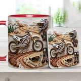 Cool Dirt Bike, Motocross - Personalized Dirt Bike Accent Mug & Coaster
