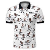 Gift For Baseball Dad, Husband, Son... - Personalized Baseball Polo Shirt