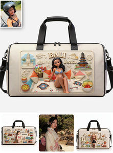 Just A Girl Who Loves Travelling - Personalized Travelling Duffle Bag