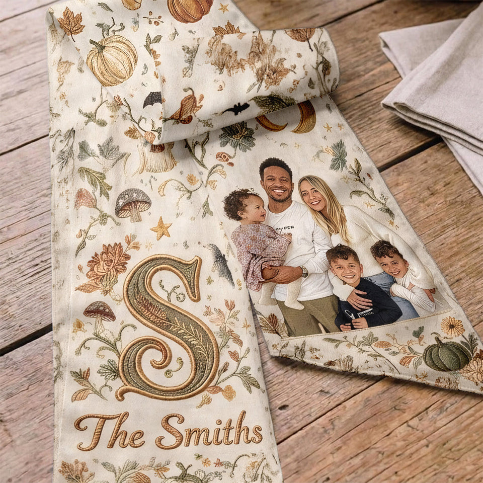 Fall Season Decor - Personalized Family Decorative Sash/ Ribbon