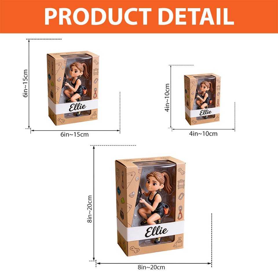 Custom Any Photo - I'd Rather Be Rock Climbing - Personalized Rock Climbing Custom Shaped Acrylic Plaque