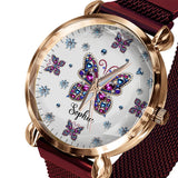 Beautiful Butterfly - Personalized Butterfly Women Hand Watch