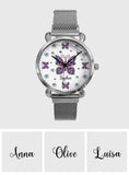 Beautiful Butterfly - Personalized Butterfly Women Hand Watch