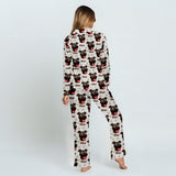 Custom Photo My Best Friend Has Four Paws - Personalized Dog Button Down Pajamas