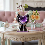 Till Death Do Us Part - Personalized Couple Custom Shape Acrylic Flower Vase