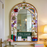 Teacher Gifts - Personalized Teacher Wall Hanging Mirror