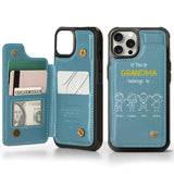 This Grandpa Dad Belongs To - Personalized Grandpa Wallet Phone Case