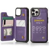 This Grandpa Dad Belongs To - Personalized Grandpa Wallet Phone Case