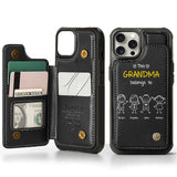 This Grandpa Dad Belongs To - Personalized Grandpa Wallet Phone Case